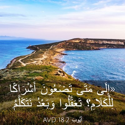 Picture 03 - أَيُّوبَ 18:2 AVD - «إِلَى مَتَى تَضَعُونَ - Bible Verse Picture
