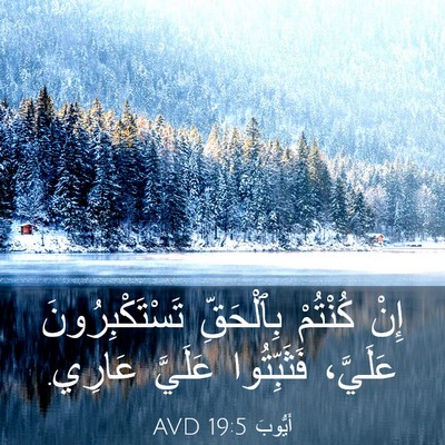 Picture 03 - أَيُّوبَ 19:5 AVD - إِنْ كُنْتُمْ بِٱلْحَقِّ - Bible Verse Picture