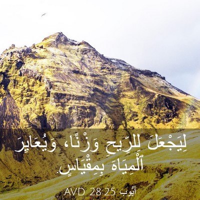 Picture 03 - أَيُّوبَ 28:25 AVD - لِيَجْعَلَ لِلرِّيحِ - Bible Verse Picture