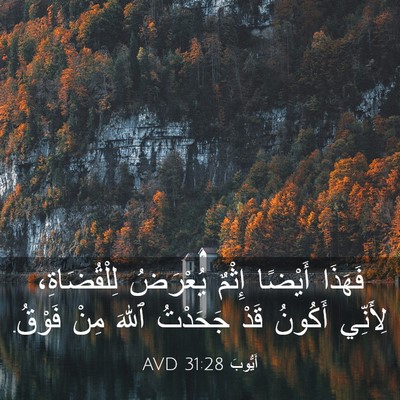 Picture 03 - أَيُّوبَ 31:28 AVD - فَهَذَا أَيْضًا إِثْمٌ - Bible Verse Picture