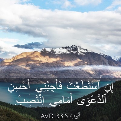 Picture 03 - أَيُّوبَ 33:5 AVD - إِنِ ٱسْتَطَعْتَ - Bible Verse Picture
