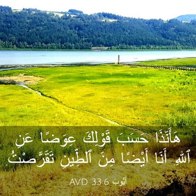 Picture 03 - أَيُّوبَ 33:6 AVD - هَأَنَذَا حَسَبَ قَوْلِكَ - Bible Verse Picture