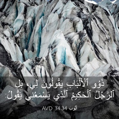 Picture 03 - أَيُّوبَ 34:34 AVD - ذَوُو ٱلْأَلْبَابِ - Bible Verse Picture