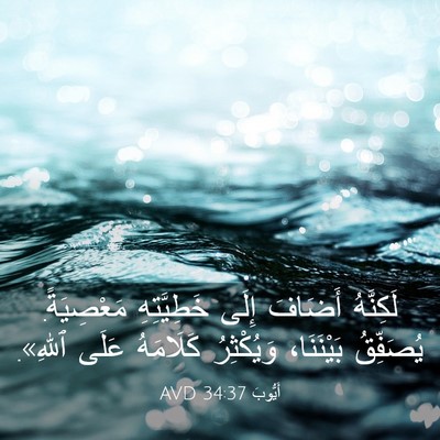 Picture 03 - أَيُّوبَ 34:37 AVD - لَكِنَّهُ أَضَافَ إِلَى - Bible Verse Picture
