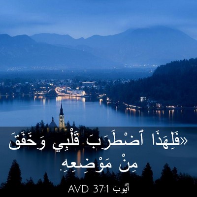 Picture 03 - أَيُّوبَ 37:1 AVD - «فَلِهَذَا ٱضْطَرَبَ - Bible Verse Picture