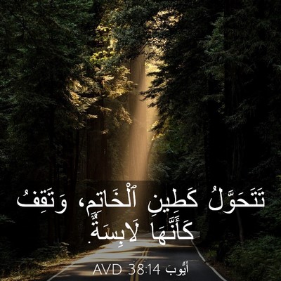 Picture 03 - أَيُّوبَ 38:14 AVD - تَتَحَوَّلُ كَطِينِ - Bible Verse Picture