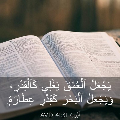 Picture 03 - أَيُّوبَ 41:31 AVD - يَجْعَلُ ٱلْعُمْقَ - Bible Verse Picture