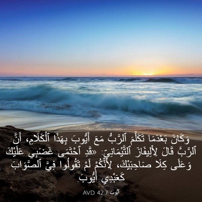 Picture 03 - أَيُّوبَ 42:7 AVD - وَكَانَ بَعْدَمَا - Bible Verse Picture