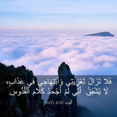 Picture 03 - أَيُّوبَ 6:10 AVD - فَلَا تَزَالُ تَعْزِيَتِي - Bible Verse Picture