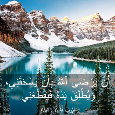Picture 03 - أَيُّوبَ 6:9 AVD - أَنْ يَرْضَى ٱللهُ بِأَنْ - Bible Verse Picture
