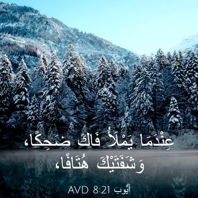 Picture 03 - أَيُّوبَ 8:21 AVD - عِنْدَمَا يَمْلَأُ فَاكَ - Bible Verse Picture
