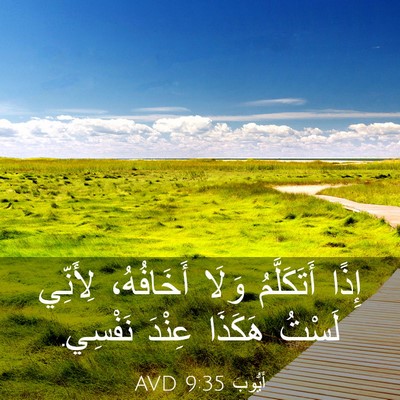 Picture 03 - أَيُّوبَ 9:35 AVD - إِذًا أَتَكَلَّمُ وَلَا - Bible Verse Picture