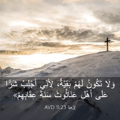 Picture 03 - إِرْمِيَا 11:23 AVD - وَلَا تَكُونُ لَهُمْ - Bible Verse Picture