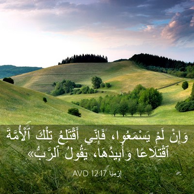 Picture 03 - إِرْمِيَا 12:17 AVD - وَإِنْ لَمْ يَسْمَعُوا، - Bible Verse Picture