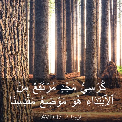 Picture 03 - إِرْمِيَا 17:12 AVD - كُرْسِيُّ مَجْدٍ - Bible Verse Picture