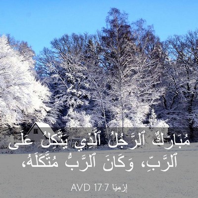 Picture 03 - إِرْمِيَا 17:7 AVD - مُبَارَكٌ ٱلرَّجُلُ - Bible Verse Picture
