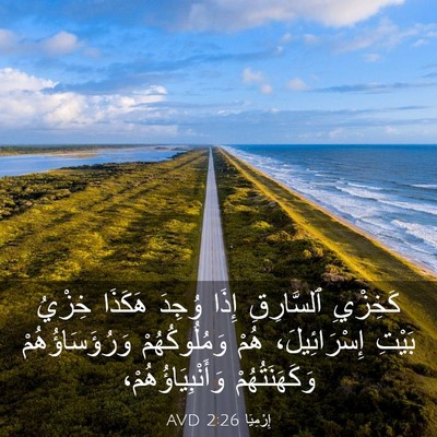 Picture 03 - إِرْمِيَا 2:26 AVD - كَخِزْيِ ٱلسَّارِقِ إِذَا - Bible Verse Picture