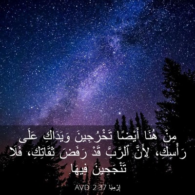 Picture 03 - إِرْمِيَا 2:37 AVD - مِنْ هُنَا أَيْضًا - Bible Verse Picture