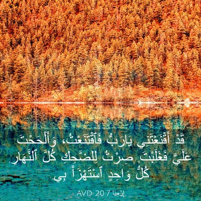 Picture 03 - إِرْمِيَا 20:7 AVD - قَدْ أَقْنَعْتَنِي - Bible Verse Picture