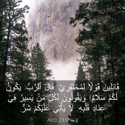 Picture 03 - إِرْمِيَا 23:17 AVD - قَائِلِينَ قَوْلًا - Bible Verse Picture