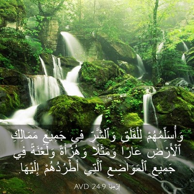 Picture 03 - إِرْمِيَا 24:9 AVD - وَأُسَلِّمُهُمْ - Bible Verse Picture