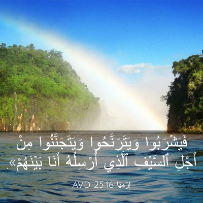 Picture 03 - إِرْمِيَا 25:16 AVD - فَيَشْرَبُوا - Bible Verse Picture