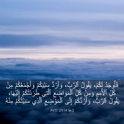 Picture 03 - إِرْمِيَا 29:14 AVD - فَأُوجَدُ لَكُمْ، يَقُولُ - Bible Verse Picture