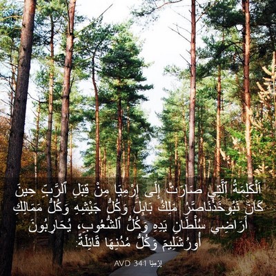 Picture 03 - إِرْمِيَا 34:1 AVD - اَلْكَلِمَةُ ٱلَّتِي - Bible Verse Picture