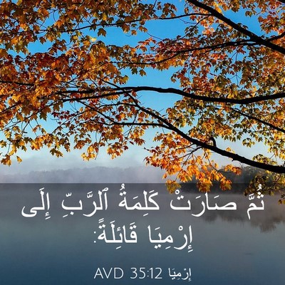 Picture 03 - إِرْمِيَا 35:12 AVD - ثُمَّ صَارَتْ كَلِمَةُ - Bible Verse Picture