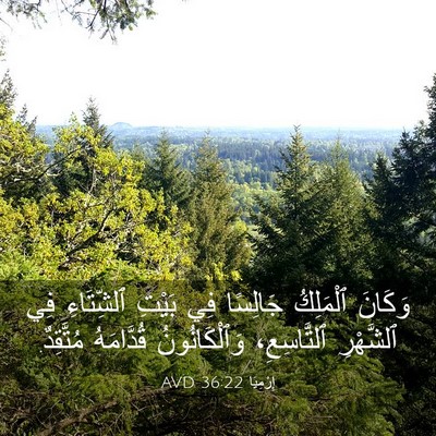 Picture 03 - إِرْمِيَا 36:22 AVD - وَكَانَ ٱلْمَلِكُ - Bible Verse Picture