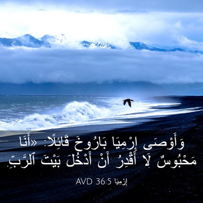 Picture 03 - إِرْمِيَا 36:5 AVD - وَأَوْصَى إِرْمِيَا - Bible Verse Picture