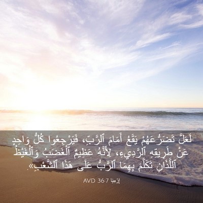 Picture 03 - إِرْمِيَا 36:7 AVD - لَعَلَّ تَضَرُّعَهُمْ - Bible Verse Picture