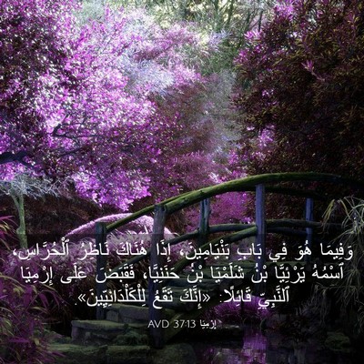 Picture 03 - إِرْمِيَا 37:13 AVD - وَفِيمَا هُوَ فِي بَابِ - Bible Verse Picture