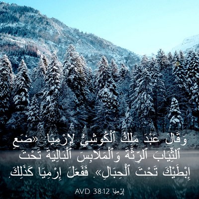 Picture 03 - إِرْمِيَا 38:12 AVD - وَقَالَ عَبْدَ مَلِكُ - Bible Verse Picture