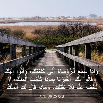 Picture 03 - إِرْمِيَا 38:25 AVD - وَإِذَا سَمِعَ - Bible Verse Picture