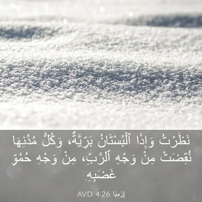 Picture 03 - إِرْمِيَا 4:26 AVD - نَظَرْتُ وَإِذَا - Bible Verse Picture