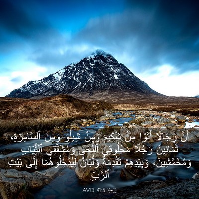 Picture 03 - إِرْمِيَا 41:5 AVD - أَنَّ رِجَالًا أَتَوْا - Bible Verse Picture