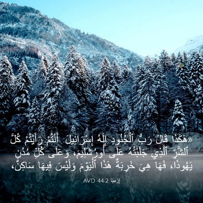Picture 03 - إِرْمِيَا 44:2 AVD - «هَكَذَا قَالَ رَبُّ - Bible Verse Picture