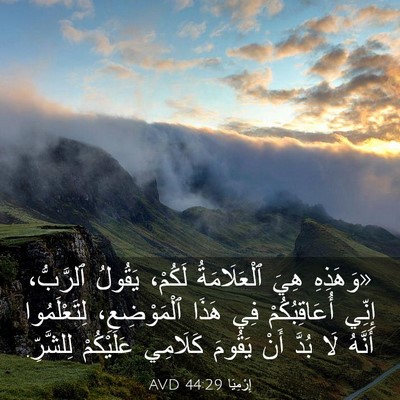 Picture 03 - إِرْمِيَا 44:29 AVD - «وَهَذِهِ هِيَ - Bible Verse Picture