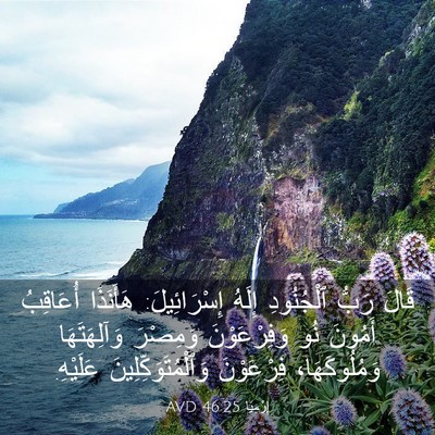 Picture 03 - إِرْمِيَا 46:25 AVD - قَالَ رَبُّ ٱلْجُنُودِ - Bible Verse Picture