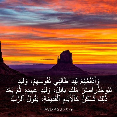 Picture 03 - إِرْمِيَا 46:26 AVD - وَأَدْفَعُهُمْ لِيَدِ - Bible Verse Picture