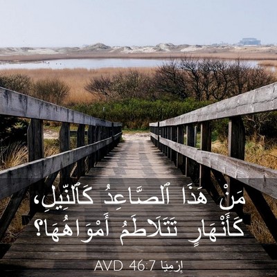 Picture 03 - إِرْمِيَا 46:7 AVD - مَنْ هَذَا ٱلصَّاعِدُ - Bible Verse Picture