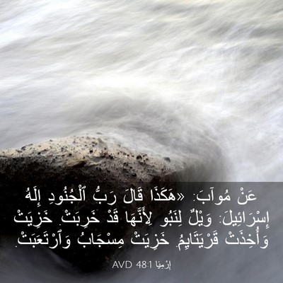 Picture 03 - إِرْمِيَا 48:1 AVD - عَنْ مُوآبَ: «هَكَذَا - Bible Verse Picture
