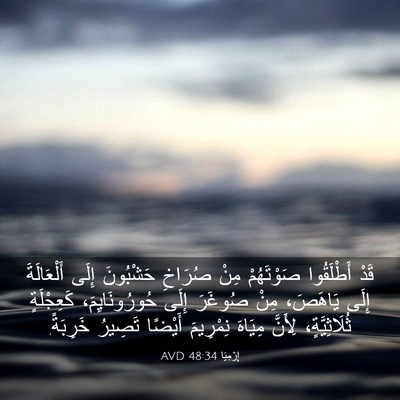 Picture 03 - إِرْمِيَا 48:34 AVD - قَدْ أَطْلَقُوا - Bible Verse Picture