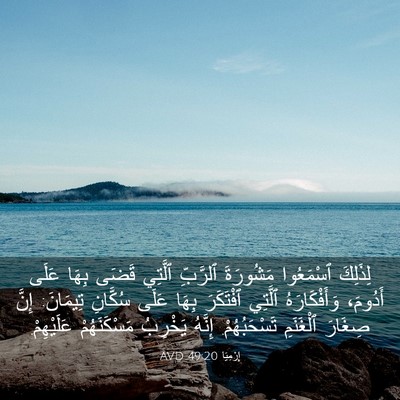 Picture 03 - إِرْمِيَا 49:20 AVD - لِذَلِكَ ٱسْمَعُوا - Bible Verse Picture