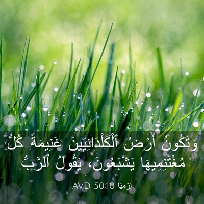Picture 03 - إِرْمِيَا 50:10 AVD - وَتَكُونُ أَرْضُ - Bible Verse Picture