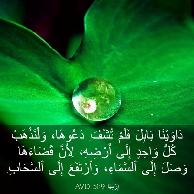 Picture 03 - إِرْمِيَا 51:9 AVD - دَاوَيْنَا بَابِلَ فَلَمْ - Bible Verse Picture