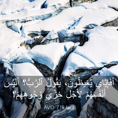 Picture 03 - إِرْمِيَا 7:19 AVD - أَفَإِيَّايَ يُغِيظُونَ، - Bible Verse Picture