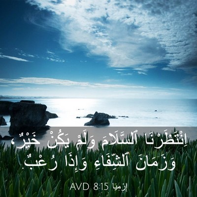 Picture 03 - إِرْمِيَا 8:15 AVD - اِنْتَظَرْنَا ٱلسَّلَامَ - Bible Verse Picture