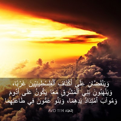 Picture 03 - إِشَعْيَاءَ 11:14 AVD - وَيَنْقَضَّانِ عَلَى - Bible Verse Picture